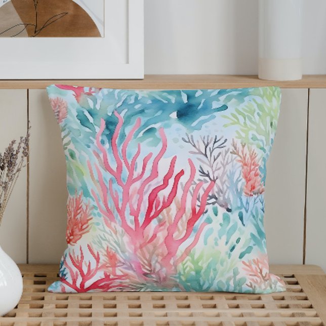 Almofada Recife de Coral Marinho de Verão (Criador carregado)