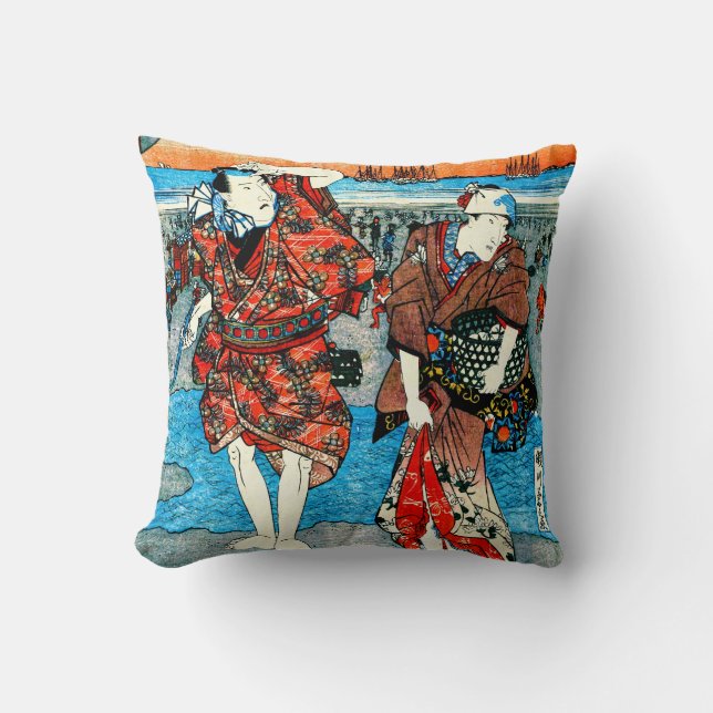 Almofada Recolhendo os Seashells 1825 (Frente)