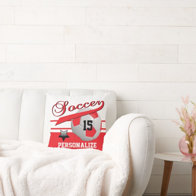 Almofada Red All Star Soccer Ball | DIY Nome e número (Sofá)