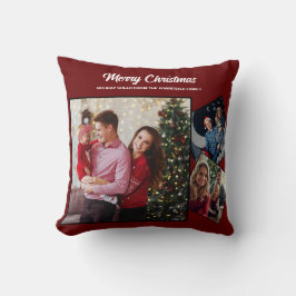 Almofada Red and gold Felry Christmas Family 3 Photo