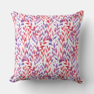 Almofada Red and Purple Palm Leaves