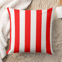 Red and White Cabana Stripes 