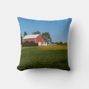 Almofada Red Barn próximo a um Travesseiro de campo de Soja