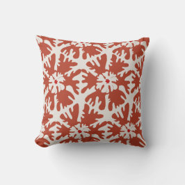 Almofada Red & Beige Moderna Estrela de Natal Whimsical