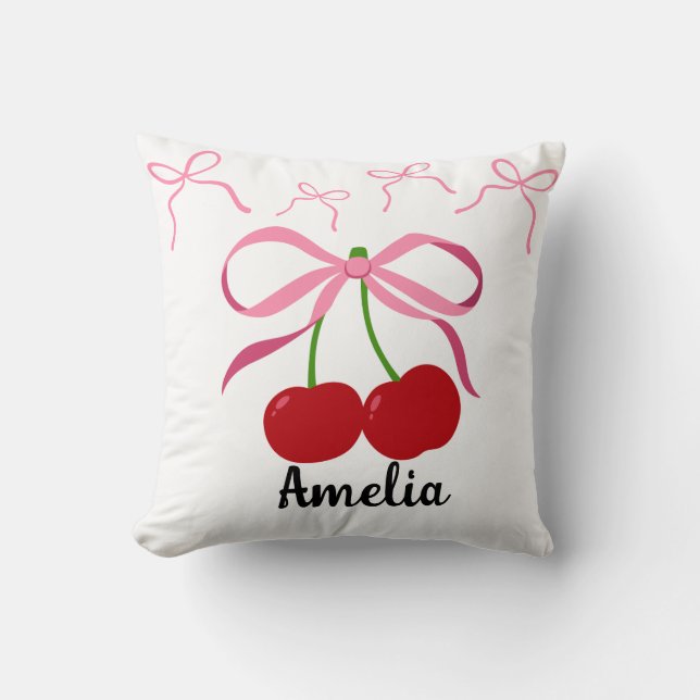 Almofada Red Cherries fruit pattern  (Frente)