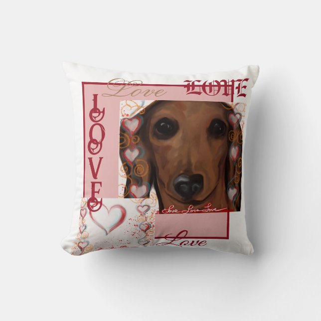 Almofada Red Dachshund (Frente)
