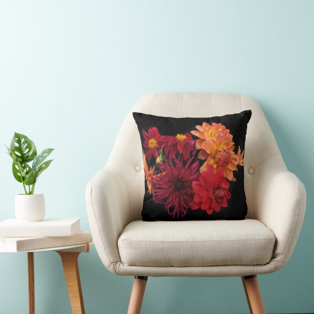 Almofada Red Dahlias (Cadeira)