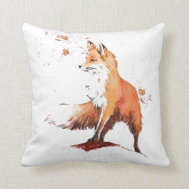 Almofada Red Fox Watercolor