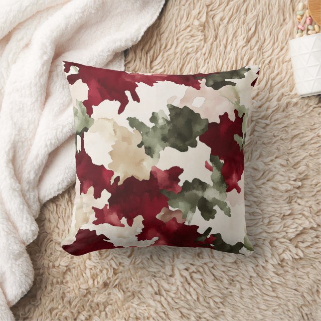 Almofada Red Green Cream Camo (Cobertor)