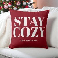Red Keep Cozy Tipografia Festiva White Family