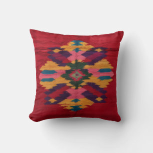 Almofada Red Kilim Rug Travesseiro: Uma rica Mistura de His