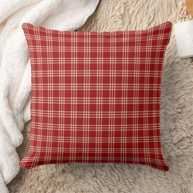 Almofada Red plaid pattern (Cobertor)