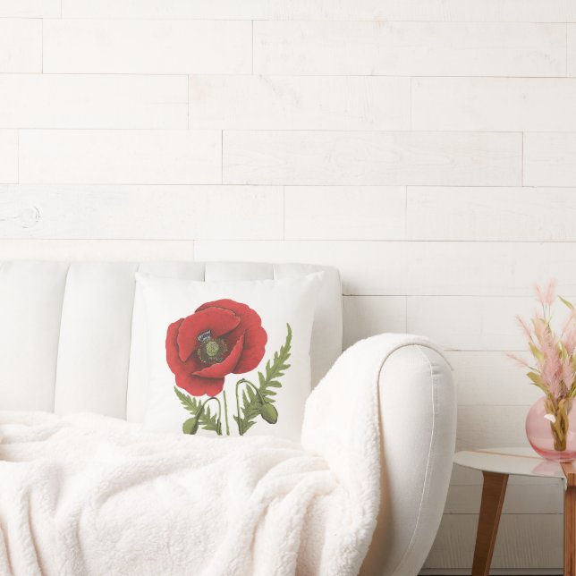 Almofada Red Poppy (Sofá)