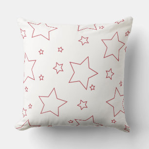 Almofada Red Stars 4 de julho Travesseiro