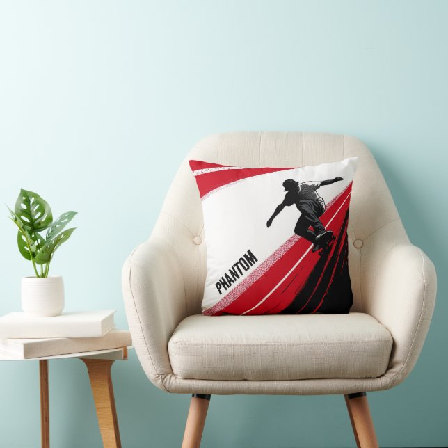 Almofada Red White e Black Skater (Cadeira)