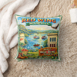 Almofada Red Wing, Minnesota Souvenir Gift Pillow