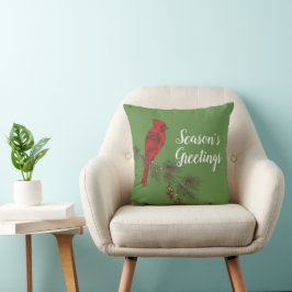 Almofada Red Winter Cardinal Personalizado