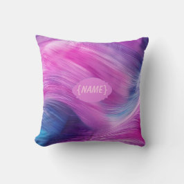 Almofada Redemoinho Colorido Nome Personalizado
