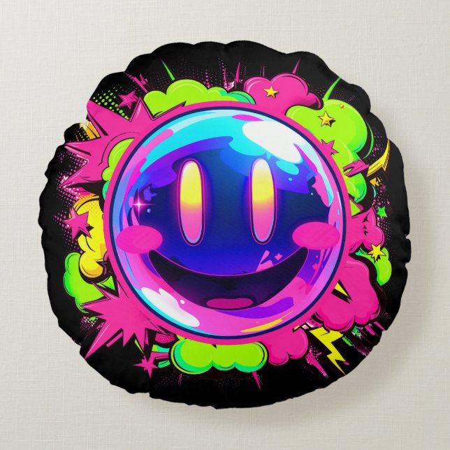 Almofada Redonda クッション｜VACHABORG グッズ「 電光石火少女 Eccentric Flash Girl 」 (Frente)