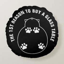 Almofada Redonda 1rua para comprar de uma mesa de vidro