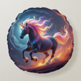 Almofada Redonda „2026 – Das Jahr des Feuerpferds“