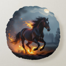 Almofada Redonda „2026 – Das Jahr des Feuerpferds“