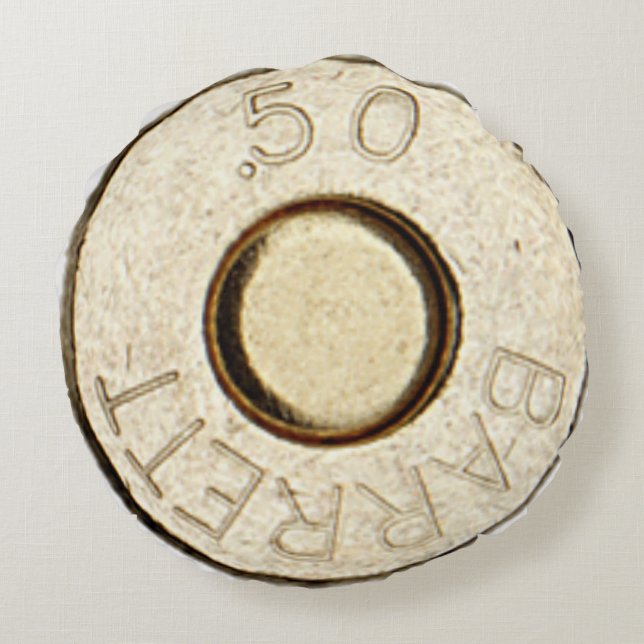 Almofada Redonda 50 Caliber (Verso)