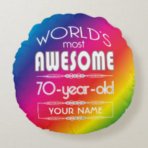 70 Birthday Worlds Melhor Arco-Íris Fabuloso