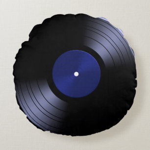 Almofada Redonda 70s Record album Vinyl Round Travesseiro