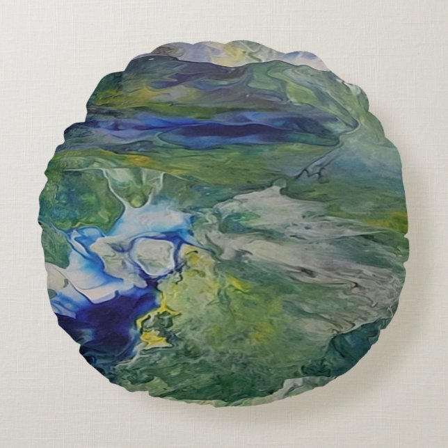 Almofada Redonda A beleza da natureza (Frente)