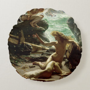 Almofada Redonda A caverna da tempestade Ninfa, 1903 (óleo em