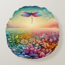 Almofada Redonda A dança do Dragonfly