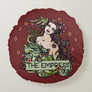 Almofada Redonda A Empress Tarot Card
