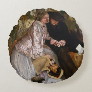 Almofada Redonda A medida para a aliança de casamento, 1855