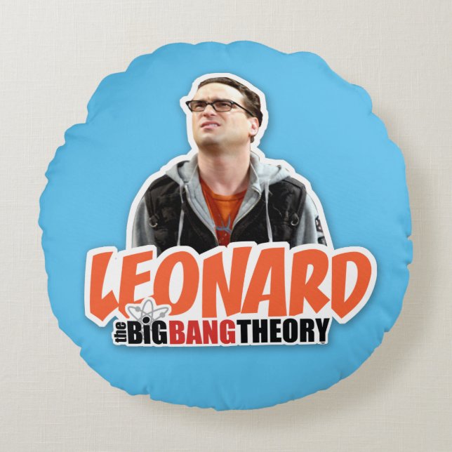 Almofada Redonda A Teoria do Big Bang | Leonard (Frente)