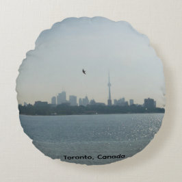 Almofada Redonda A view of Toronto Round Pillow