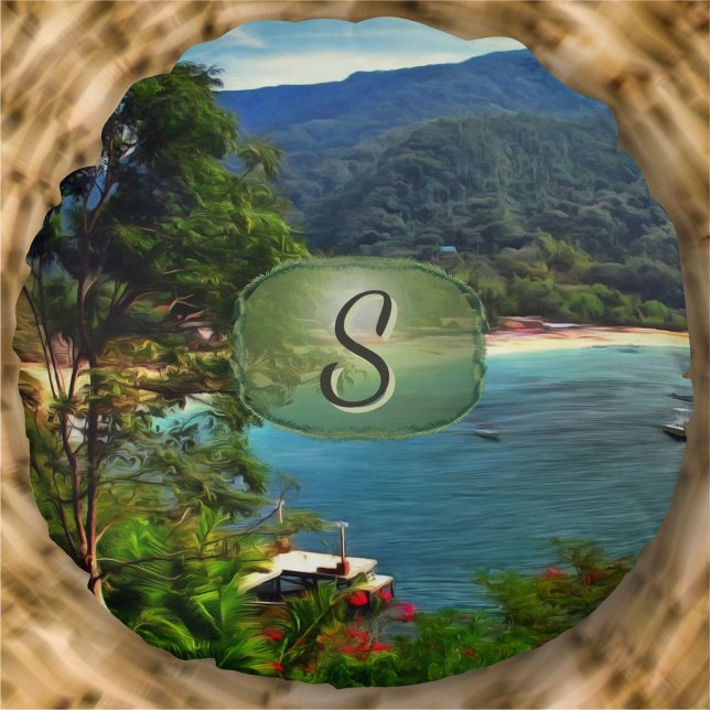 Almofada Redonda A Yelapa View 0828 (Criador carregado)