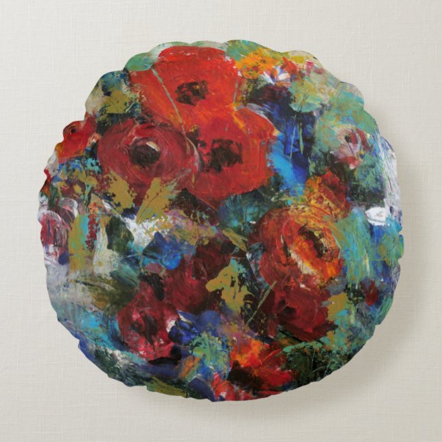 Almofada Redonda Abertura da Cor II (Frente)