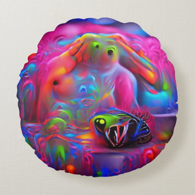 Almofada Redonda Ablutofobia (Frente)