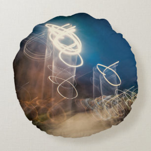 Almofada Redonda Abstract Intentional Camera Movement Night Light T