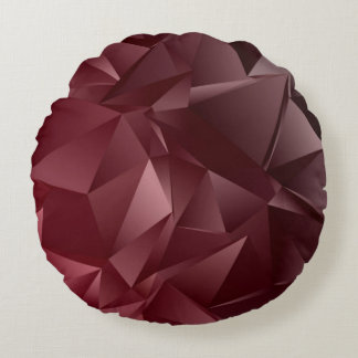 Almofada Redonda Abstract Low-Poly background. triangulated texture
