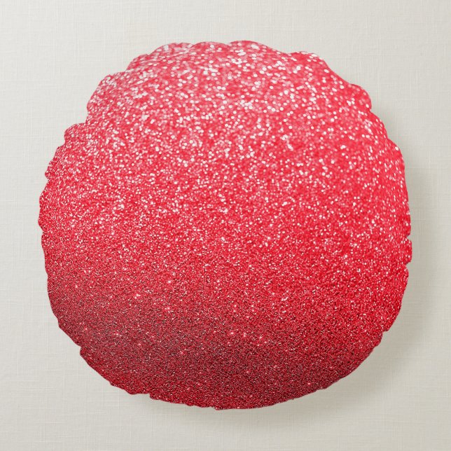 Almofada Redonda Abstrato brilho luz de fundo abstrato, gráfico (Frente)