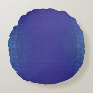 Almofada Redonda Aceitação Padrão de Chibori Azul Violeta