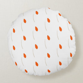 Almofada Redonda Acentos avermelhados naturais