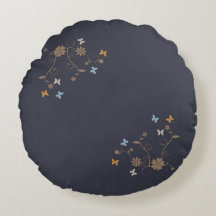 Acentos de Floral e Borboleta Whimsical no Carvão