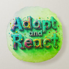 Almofada Redonda Adaptar e reagir