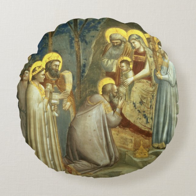Almofada Redonda Adoração dos Magi, c.1305 (Frente)