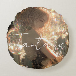 Almofada Redonda Aesthetic / Dark Fantasy Art