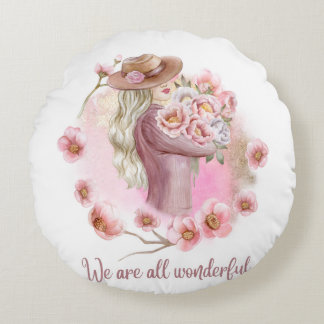 Almofada Redonda Aesthetic Home Decor Round Decorative Pillow