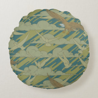 Almofada Redonda Águia e pomba